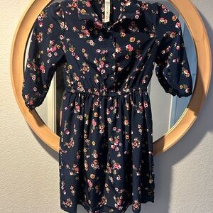 Cherokee Navy Floral Kids Dress